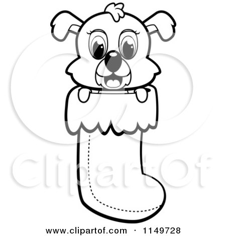 450x470 cartoon clipart of a black and white cute puppy dog peeping out