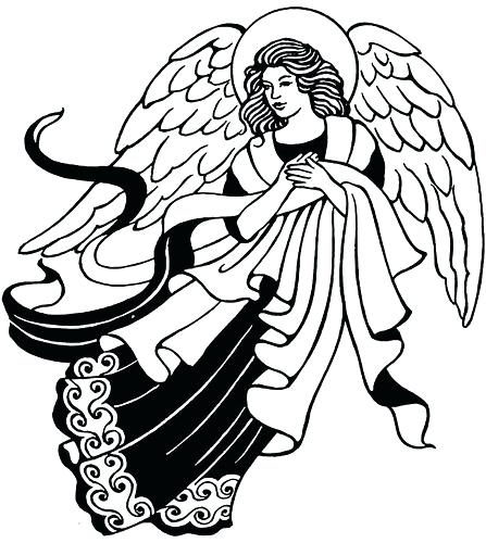 447x500 christmas angel drawings angels angel easy christmas angel