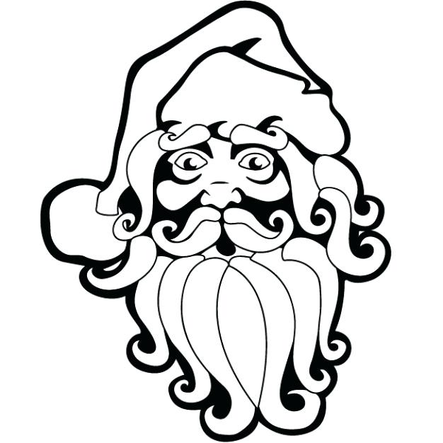 626x626 Drawings Of Santa Claus For Christmas Happy Coloring Pages Easy