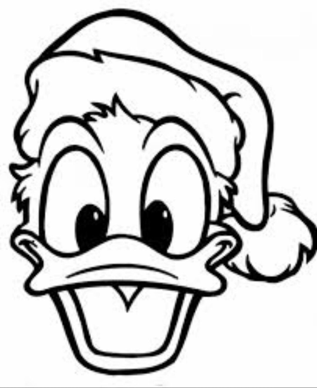 1078x1321 Donald Duck Christmas Coloring