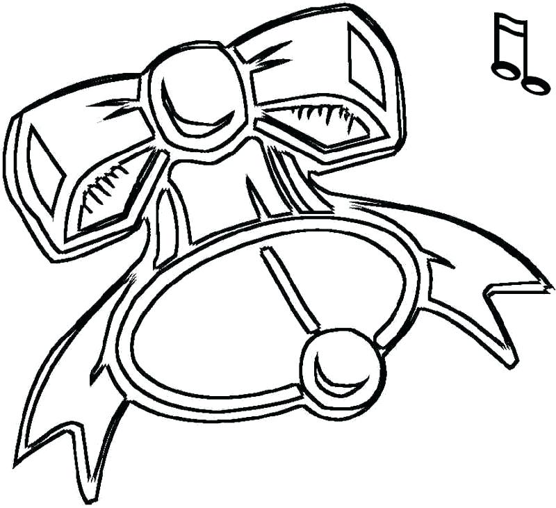 800x731 Christmas Bell Coloring