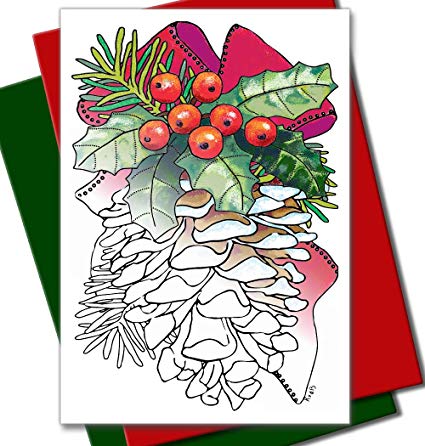 425x446 Christmas Cards For Coloring
