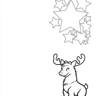 336x336 Christmas Drawings Images With Color Of Dogs Chalkboard Rudolph