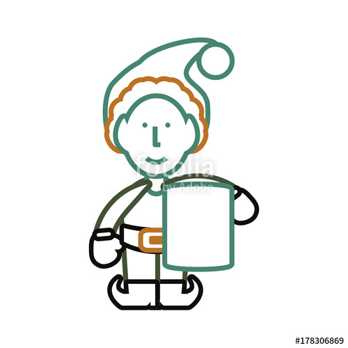500x500 Christmas Elf Vector Illustration Stock Image And Royalty Free