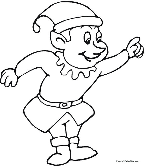 600x690 Christmas Elf Coloring Pages Free Best Of Easy Elf Drawing