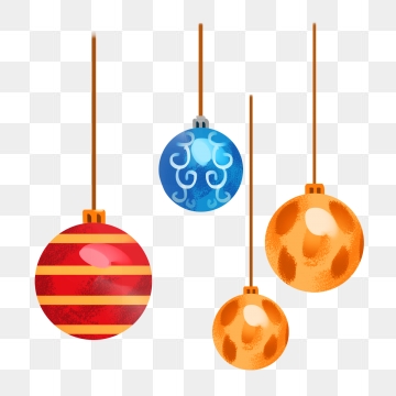 360x360 Freehand Line Drawing Colored Christmas Balls, Line Clipart