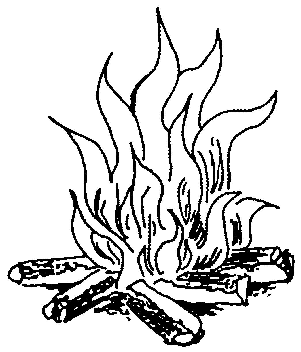 1045x1222 Fireplace Drawing Flame For Free Download