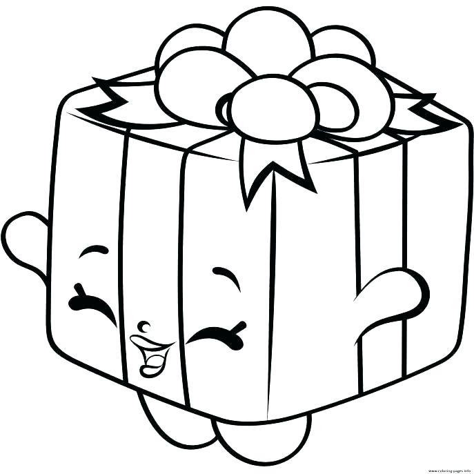687x687 Christmas Gift Box Coloring Pages