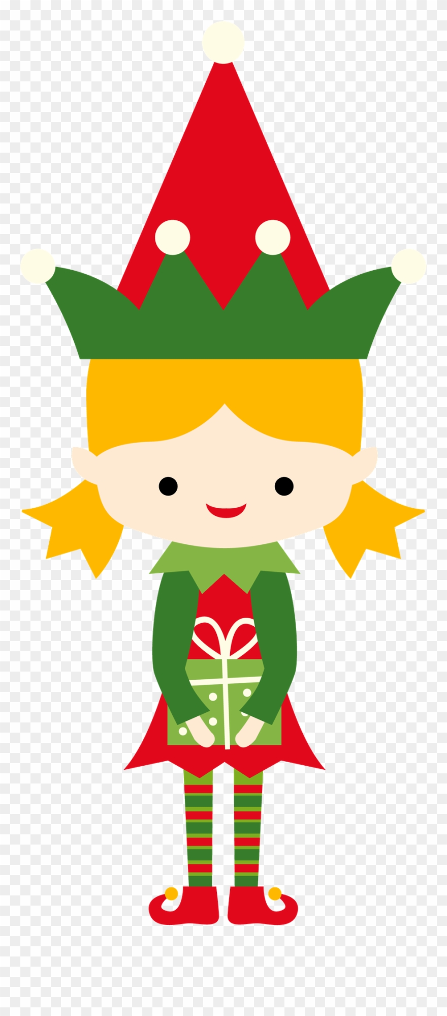 880x1997 Christmas Girl Elf Clip Art Christmas Drawing, Christmas
