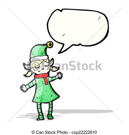 449x470 Christmas Elf Girl Cartoon Vector Clip Art