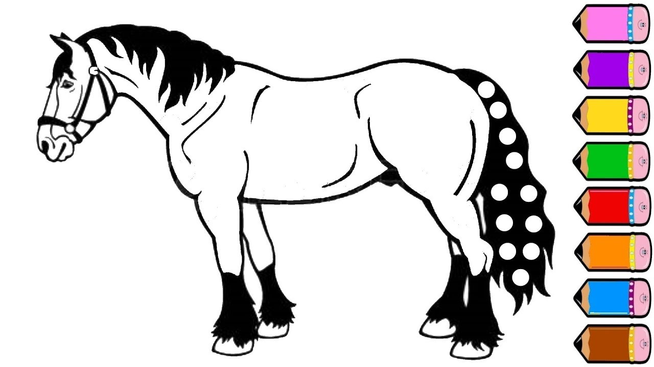 1280x720 Horse Coloring Pages With For Girls Also Sheets Kids