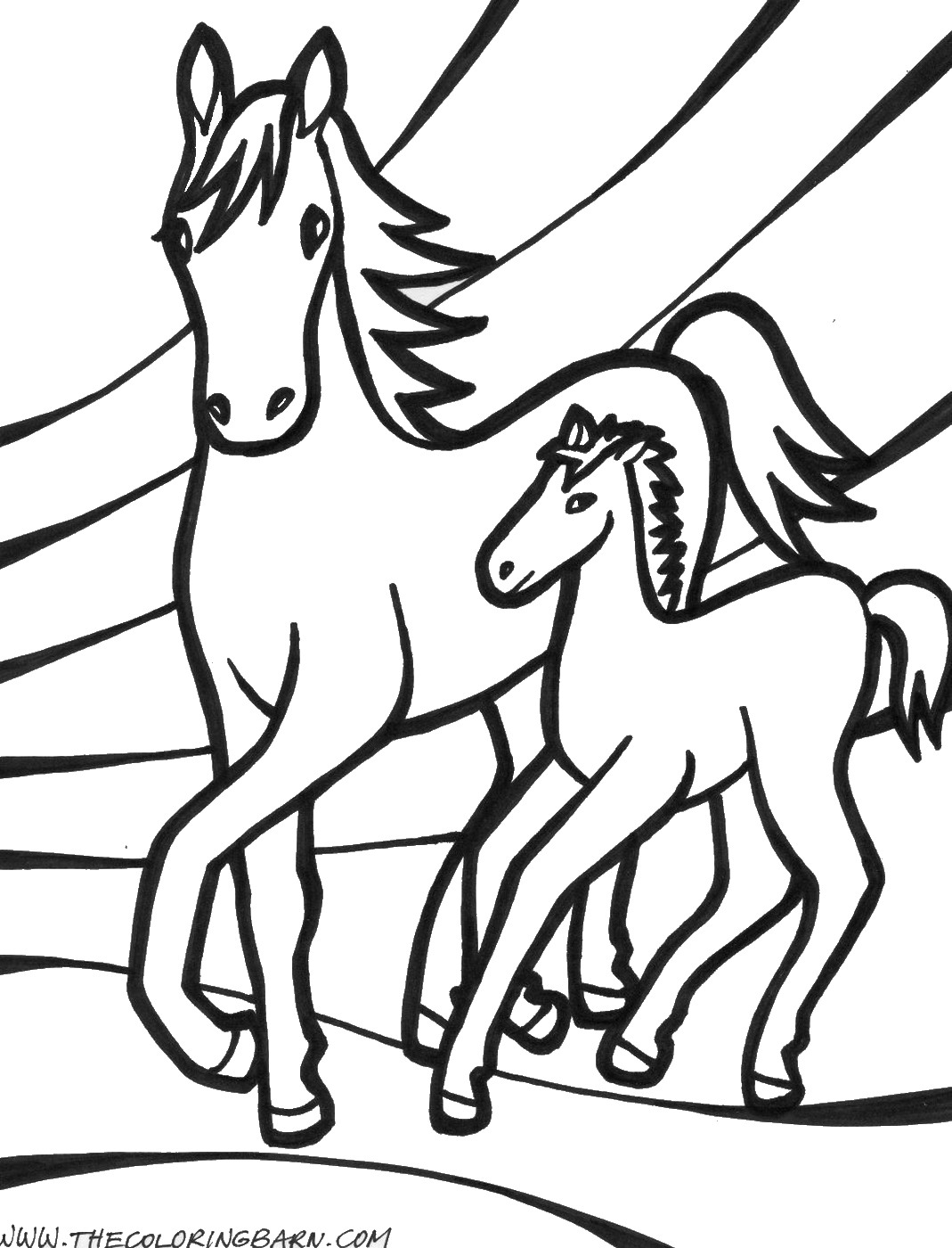 1069x1400 Horses Coloring Pages Printable Race Horse Christmas Mustang