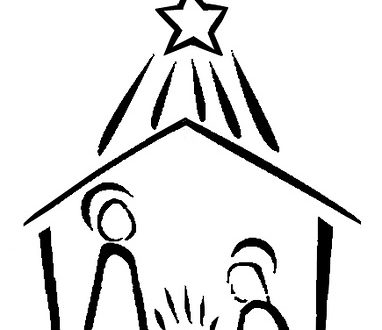 382x330 Line Drawing Christmas Clip Art Festival Collections