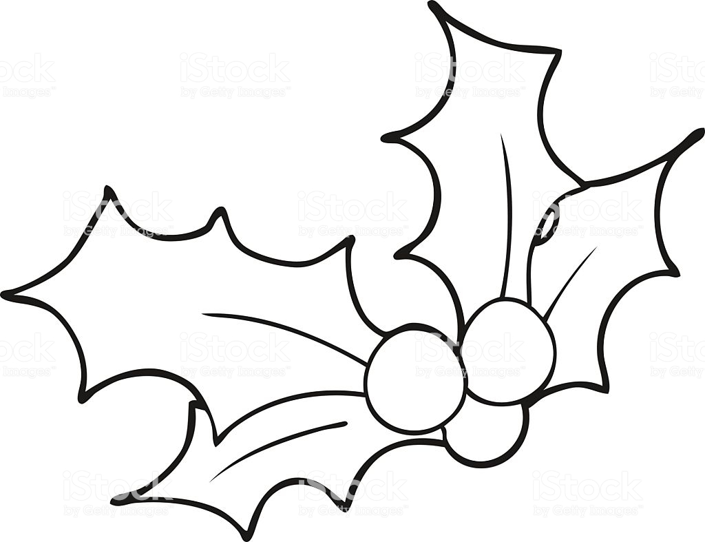 1024x787 Christmas Line Drawing