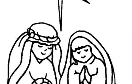 420x270 free coloring pages baby jesus in a manger lovely christmas manger