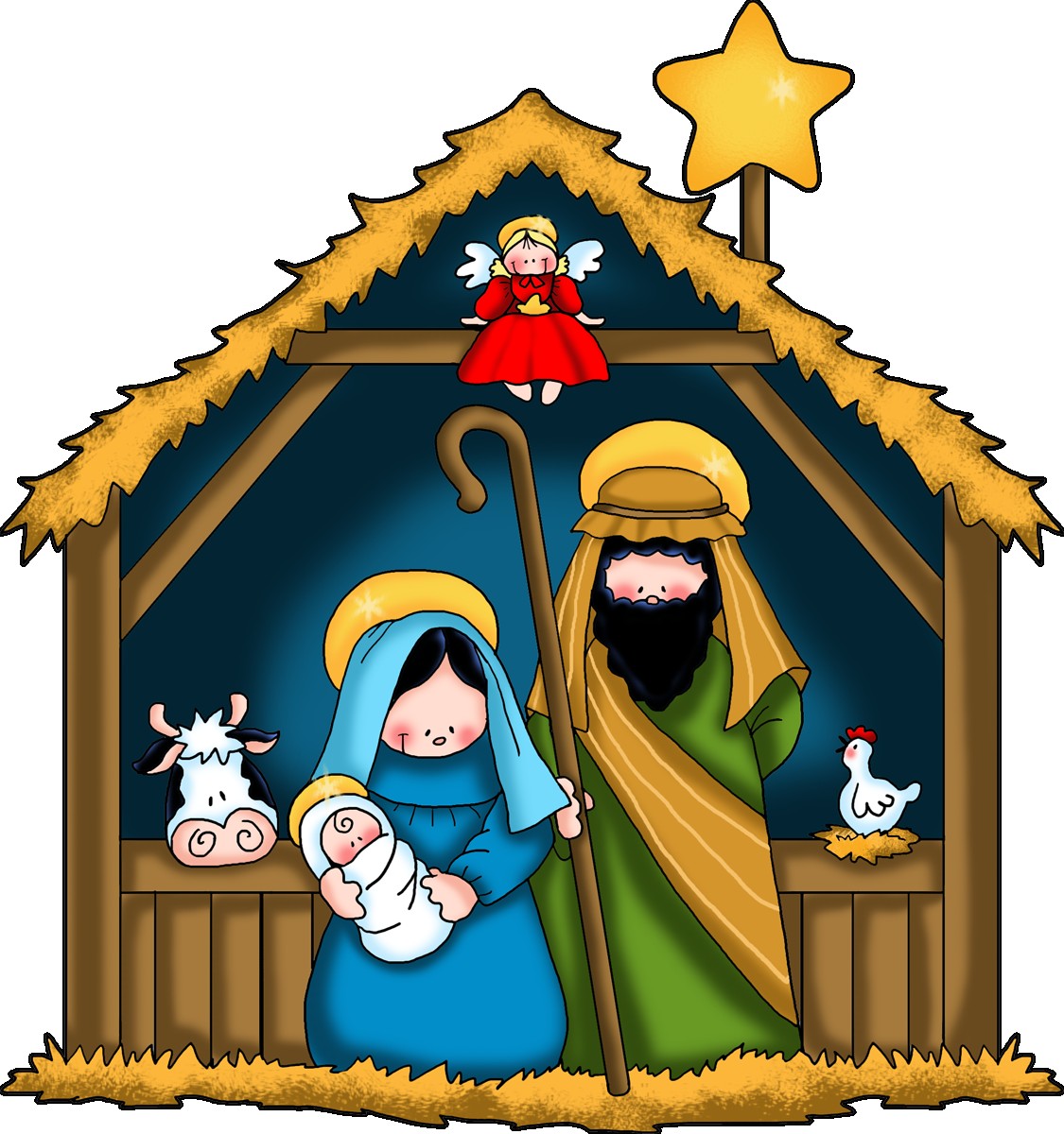 Christmas Manger Drawings | Free download on ClipArtMag