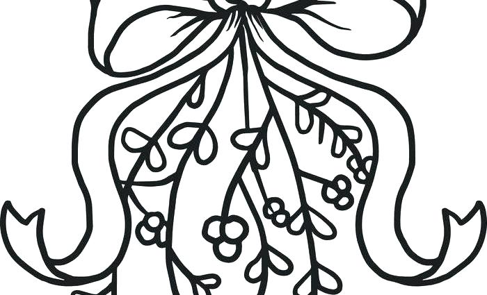 700x425 Christmas Coloring Pages Mistletoe