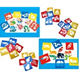 160x160 Drawing Stencils Art Set For Kids Templates, Decorated