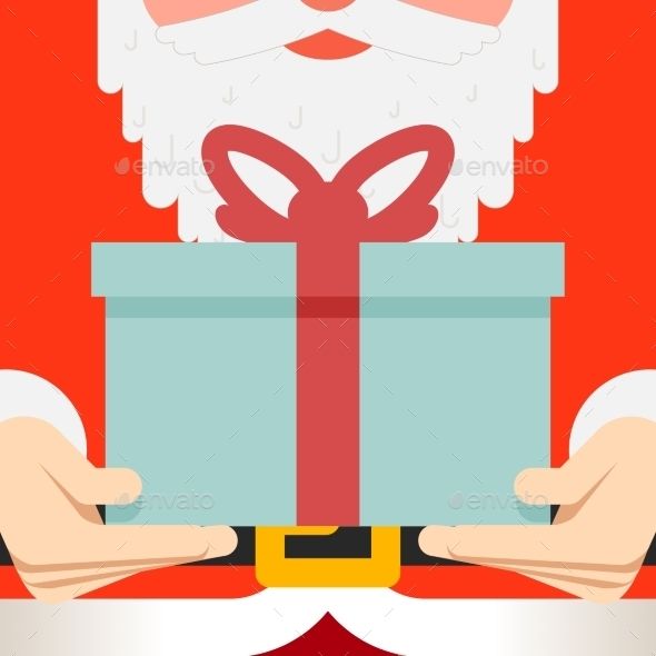 590x590 Santa Claus Hold Hands Gift Present Beard Belt Fonts Logos Icons