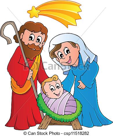 Christmas Nativity Scene Drawing | Free download on ClipArtMag