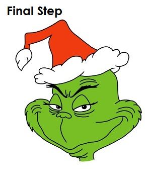 300x388 draw the grinch final step christmas whoville christmas