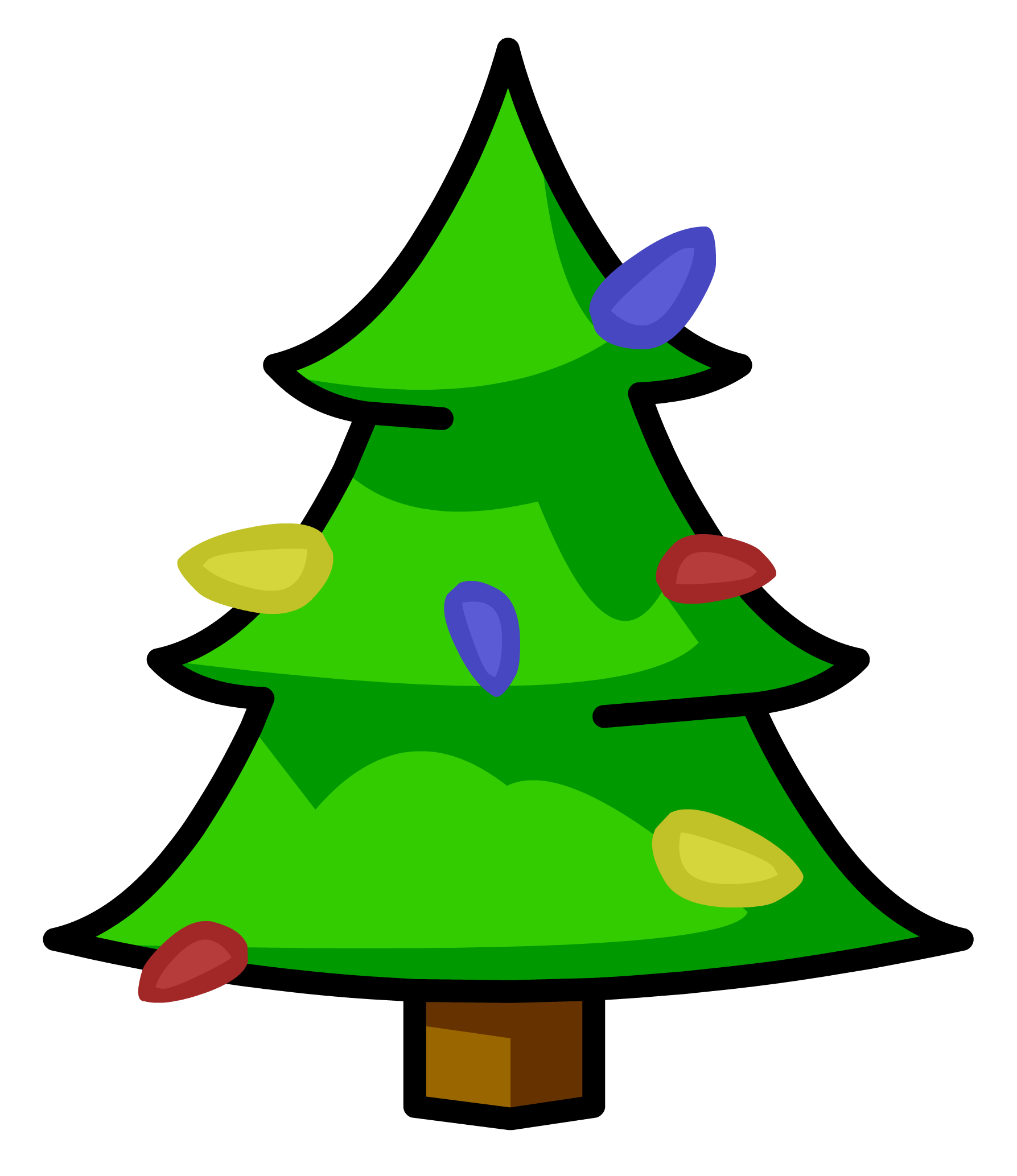 1787x2067 Hd Christmas Tree