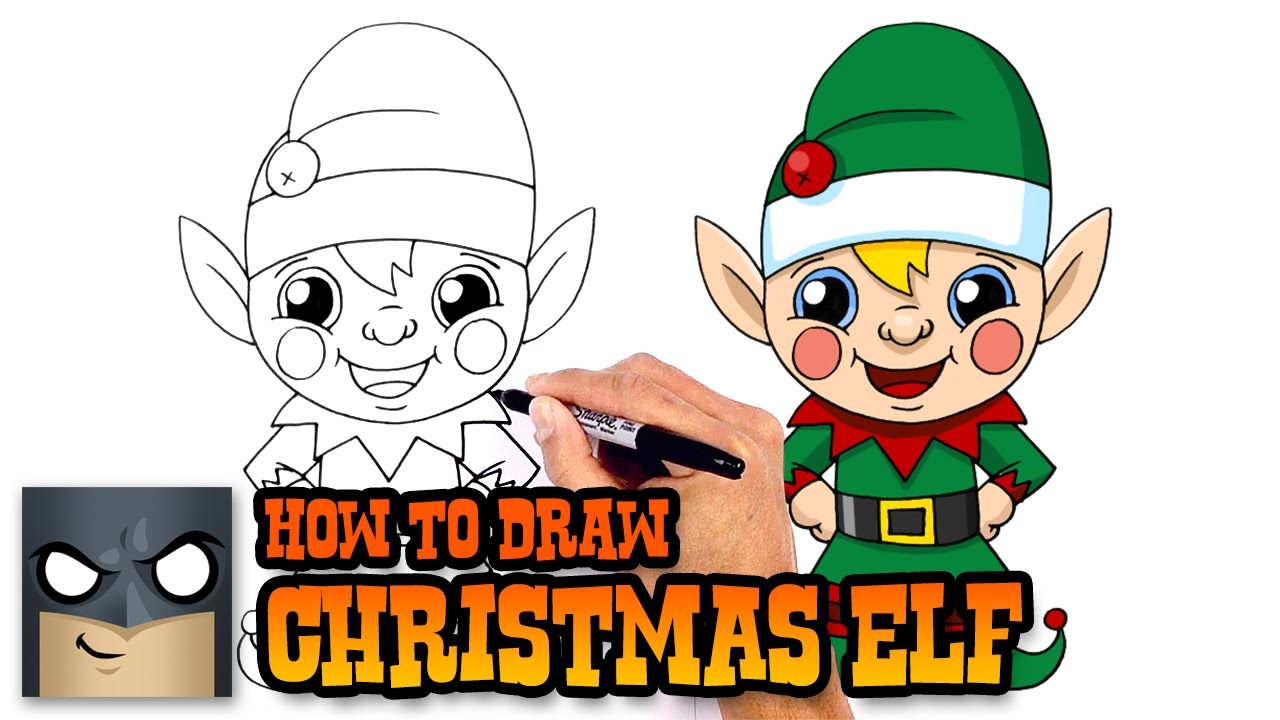 1280x720 How To Draw Christmas Elf Holiday Drawing Lesson