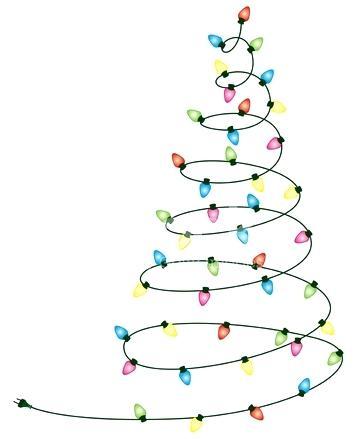 357x439 Christmas Lights Drawing