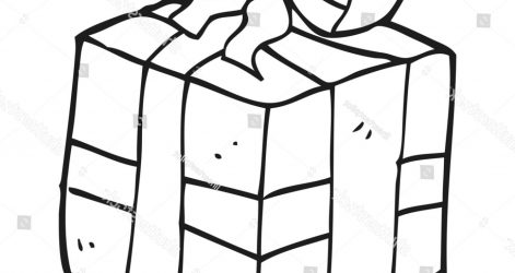 471x250 Ghost Of Christmas Present Drawing Simple Tree With Line Gift