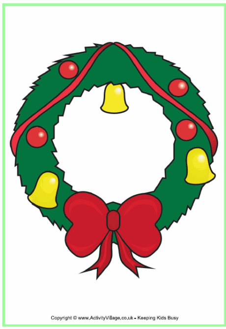 460x669 Christmas Wreath Printables