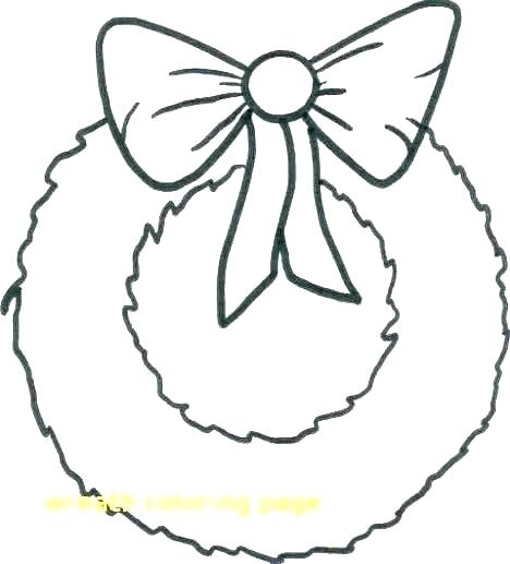 468x517 Christmas Wreath Coloring Pages