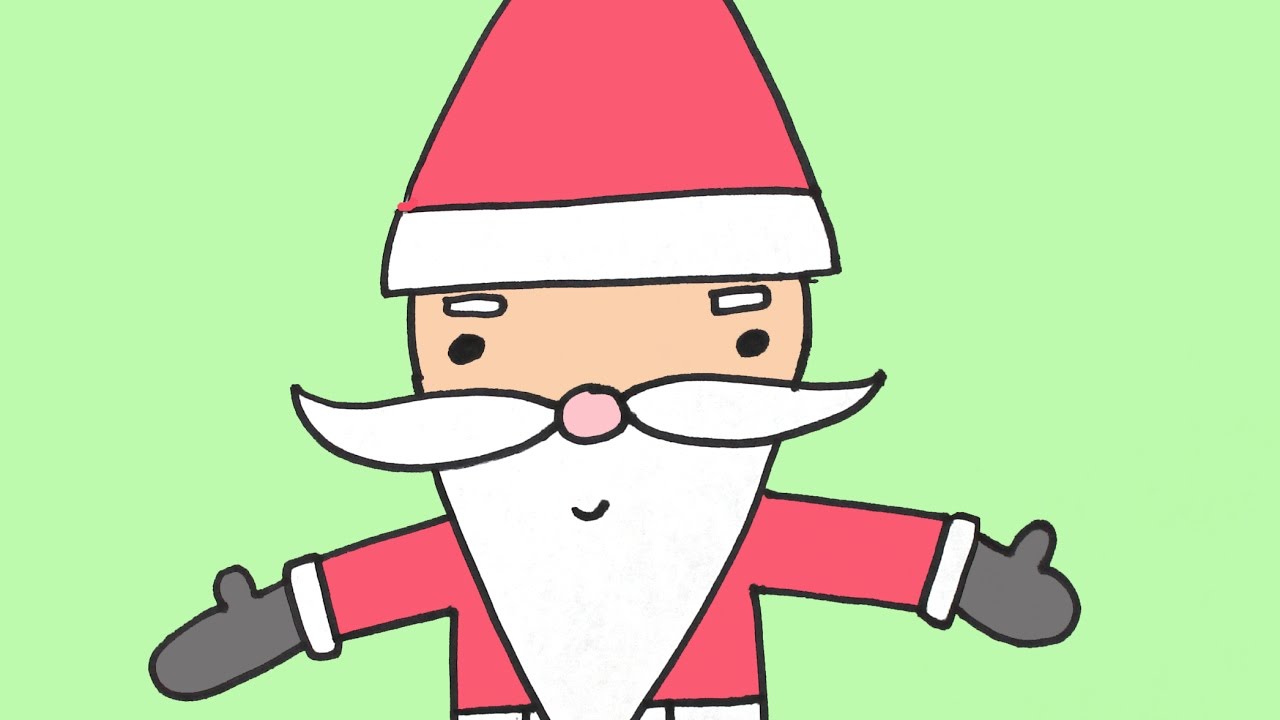 1280x720 How To Draw Santa Claus Christmas Step