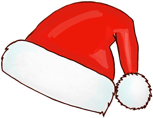 500x384 How To Draw Santa Hats With Easy Steps Crafty Things Tutorials