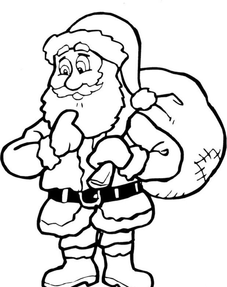 768x969 Christmas Santa Claus Drawings Christmas Wallpaper
