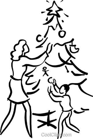 321x480 Christmas Scene Royalty Free Vector Clip Art Illustration