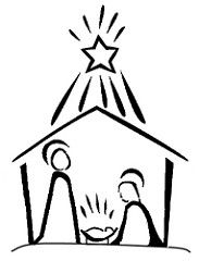 183x240 Nativity Line Drawing Diy Nativity Ornaments, Christmas Crafts