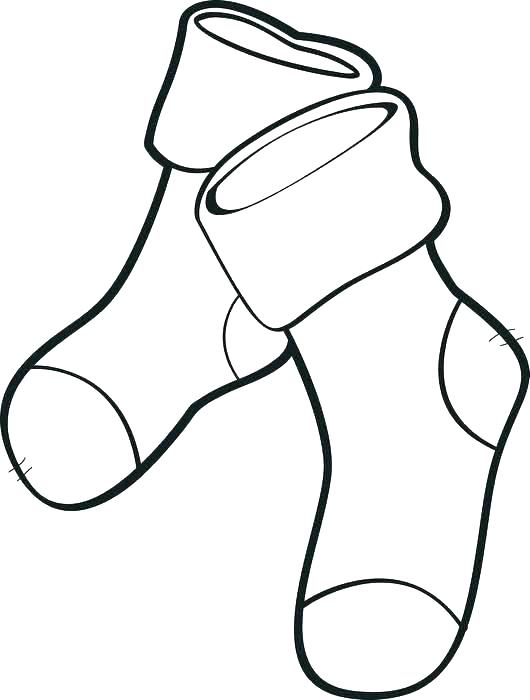 Christmas Sock Drawing | Free download on ClipArtMag