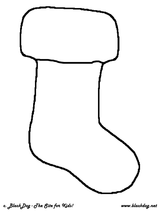 Christmas Socks Drawing Coloring Pages Clipartmag Sketch Coloring Page