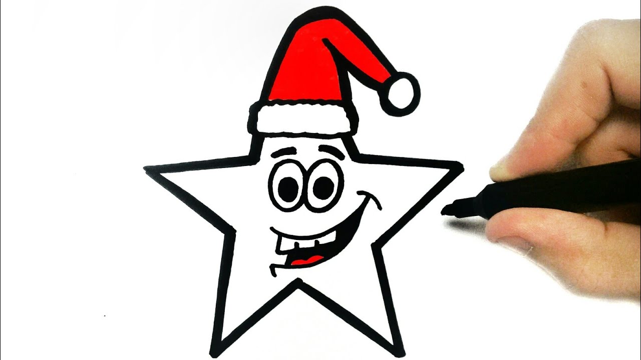 1280x720 como desenhar uma estrela de natal