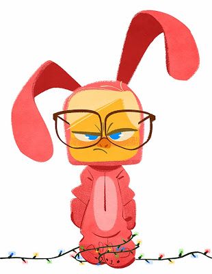 310x400 The Art Of Bobby Pontillas Christmas Story Bunny Awesome Art