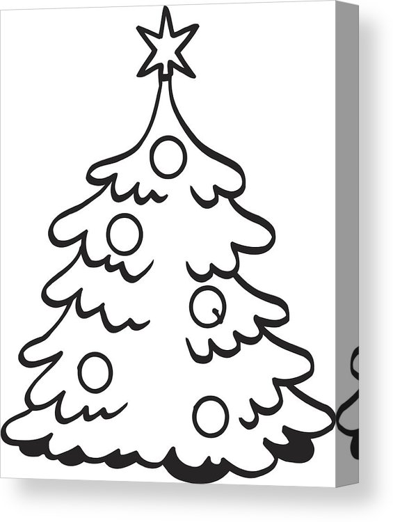 565x750 Christmas Tree Vector Clipart Design Canvas Print Canvas Art