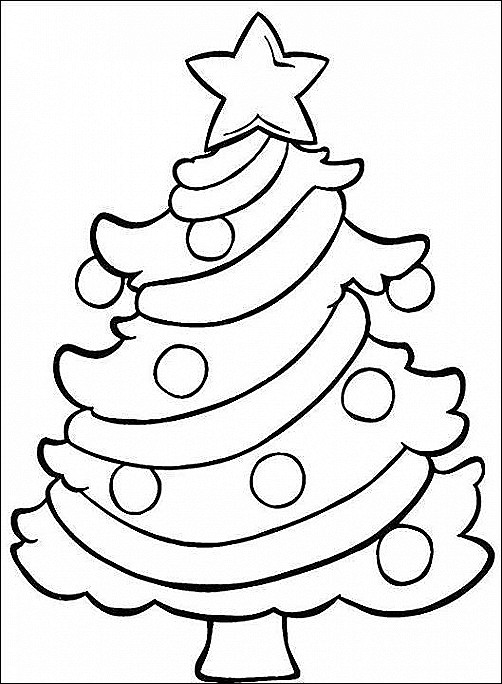 502x684 Christmas Tree Coloring