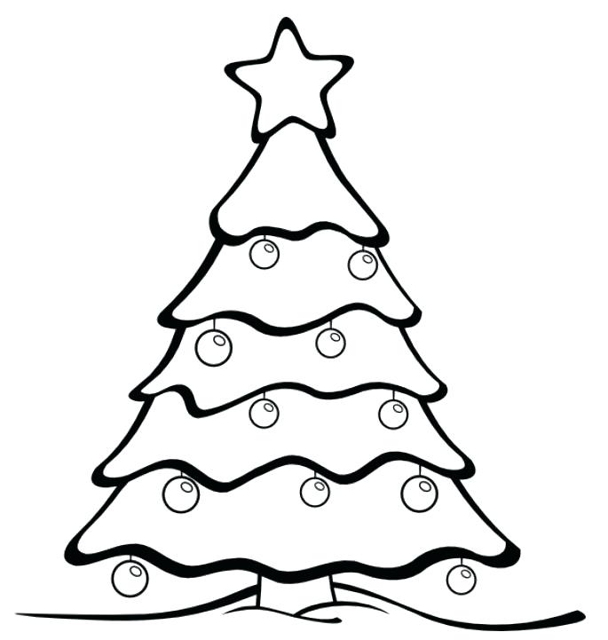 685x721 Easy Christmas Tree Drawing Large Size Of Easy Tree Drawing