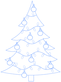 200x268 Cartoon Christmas Tree Step