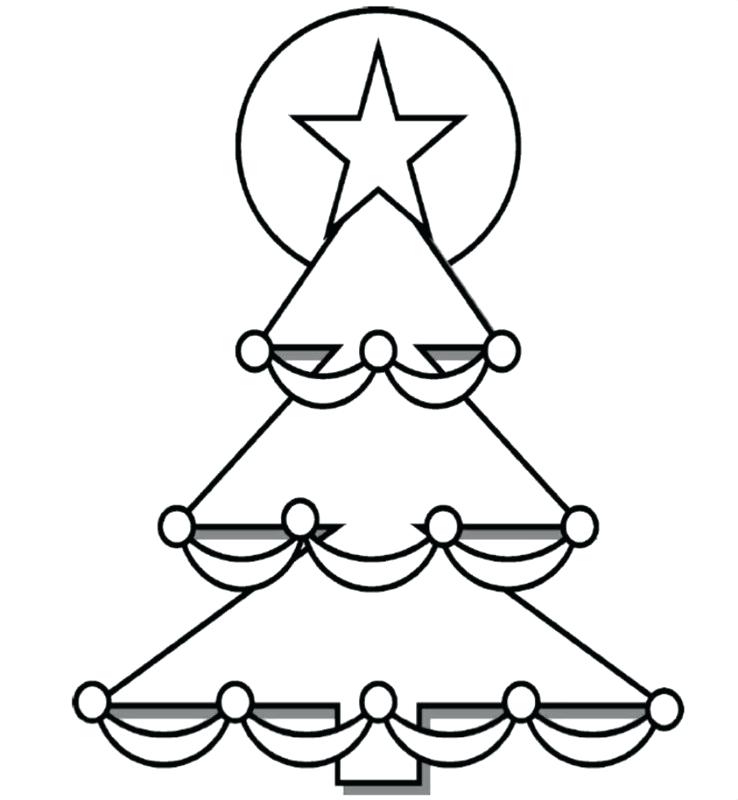 738x800 Christmas Tree Drawing Design Tree Decoration Silhouette For Your