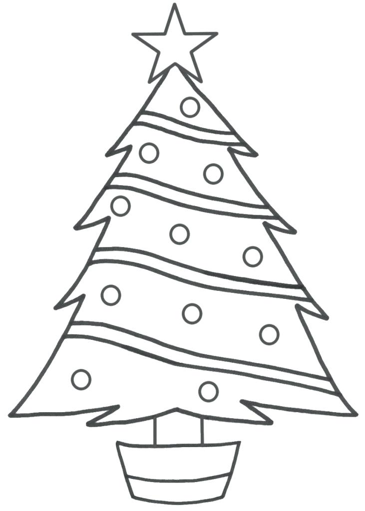 731x1024 Christmas Tree Drawing Easy Images