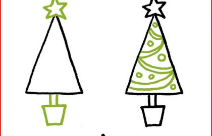 420x270 Tree Drawing Easy How To Draw A Christmas Tree Art For Kids