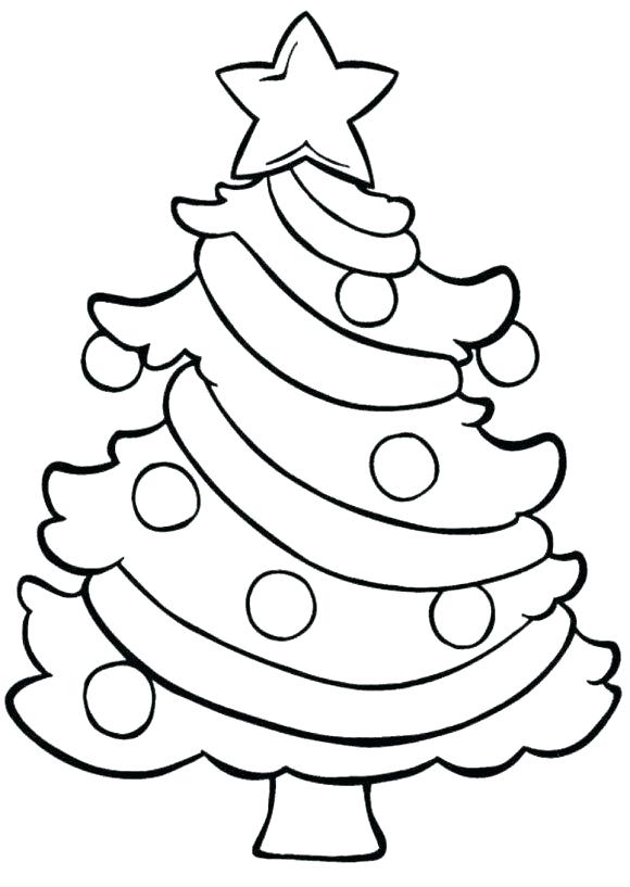 580x817 Christmas Tree Drawing Easy Beautiful