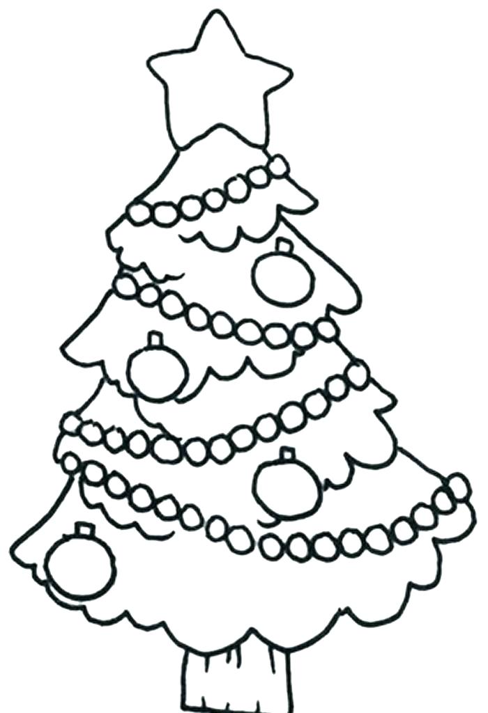 700x1024 Christmas Tree Drawing Easy E Coloring Template Drawing Easy Pages