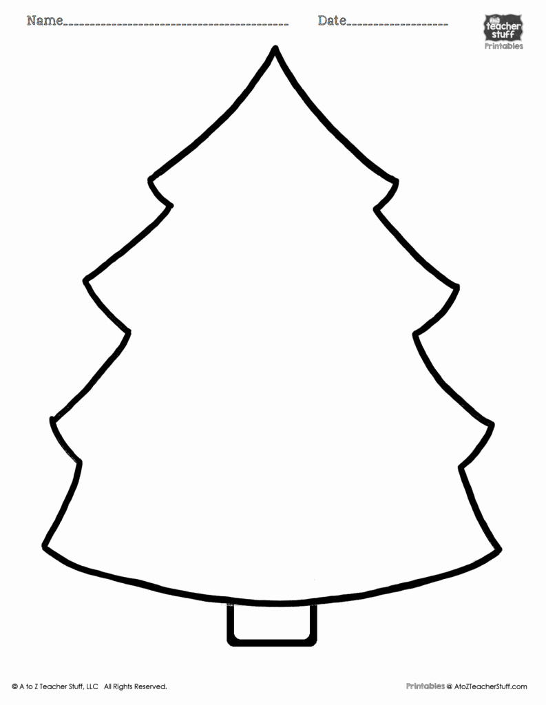 793x1024 Christmas Tree Printable Template Luxury How To Draw A Christmas